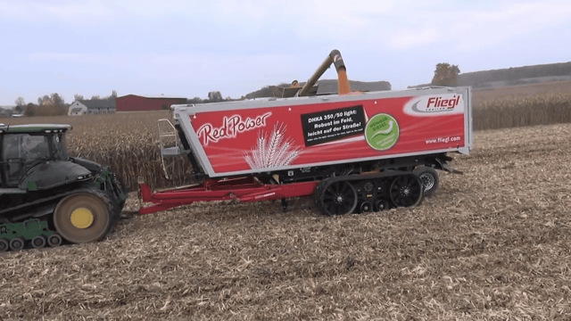 Who needs a chaser bin? Just 'carry' a truck trailer into the field