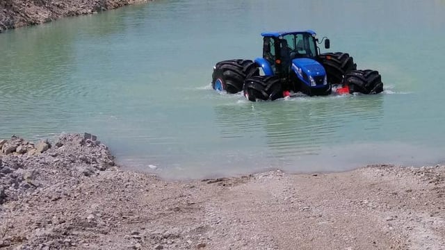 Walking on water: New meaning for 'floatation' tyres