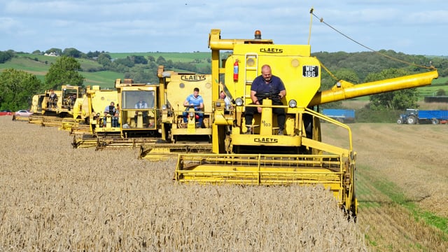 Combine convoy in Cork: From Claeys; to Clayson; then New Holland