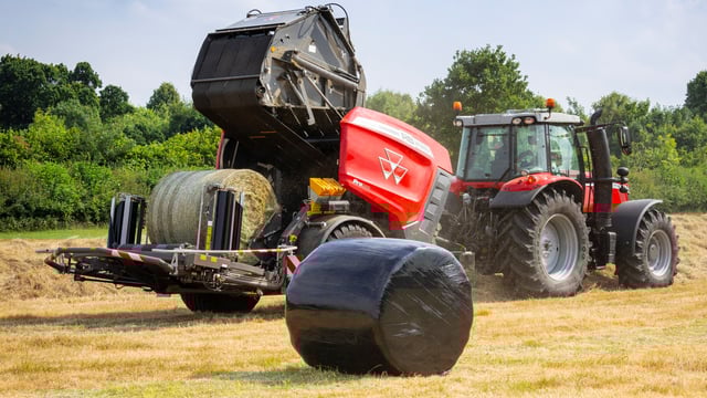 Massey Ferguson 'combi' baler-wrapper breaks cover