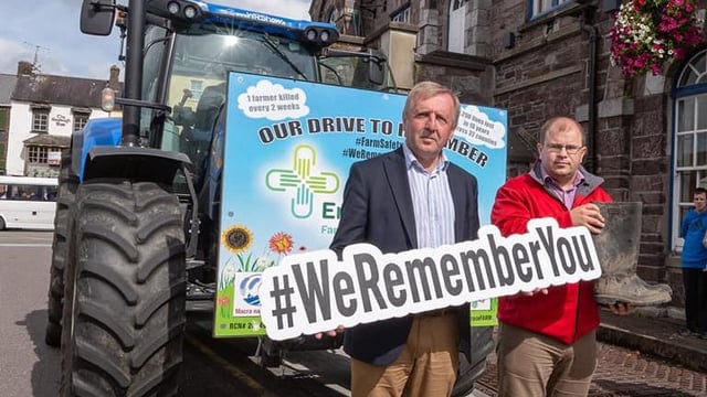 Minister and Macra president welcome Embrace tractor in Macroom