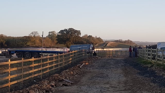 Agri trailers block road in Wexford as tension mounts