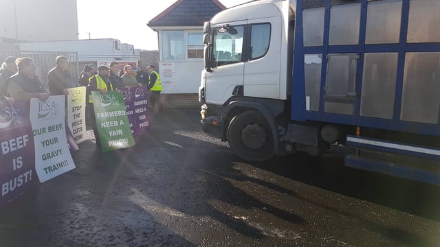 Farmers voice concerns at ABP Clones beef protest
