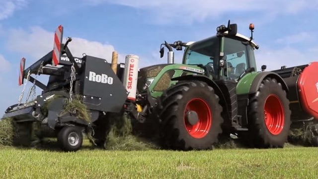Baling and wrapping: So good they chopped it twice...
