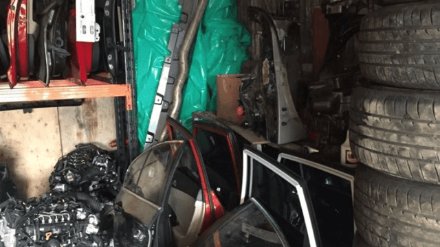 Stolen vehicle parts recovered following Garda searches