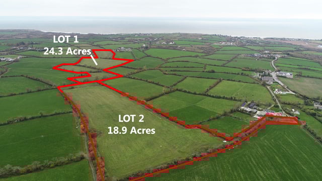 Non-residential land for sale in 2 lots in Co. Wexford