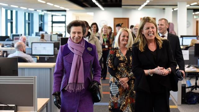 HRH The Princess Royal visits Ballykelly House