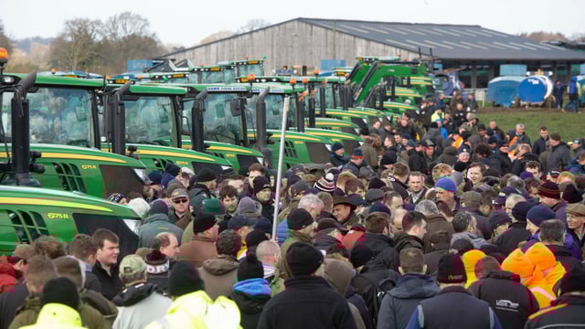 Pics: Huge John Deere tractor clearance auction pulls the punters