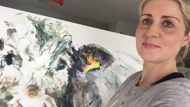 Captured moments as farm-inspired paintings go north