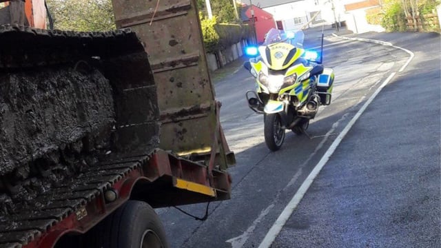 Tractor 'stopped in its tracks' for unsecured load