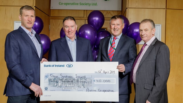Aurivo presents Down Syndrome Ireland with €40,000