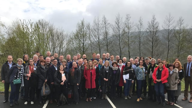 EU delegation visits Wicklow uplands to see  the SUAS project