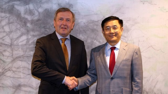 Creed pays tribute to Chinese ambassador ahead of trade mission