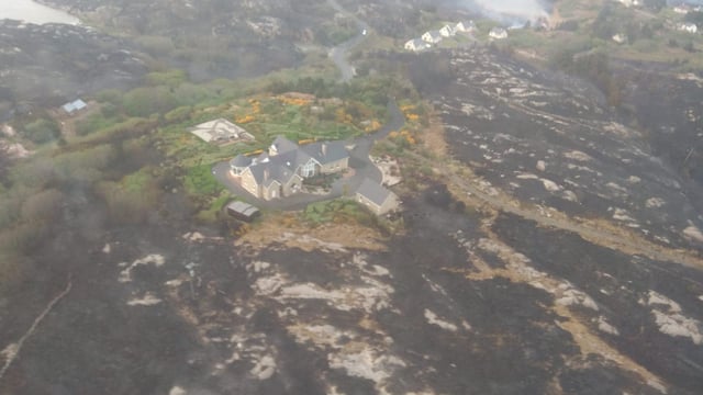Air Corps called in to help tackle wildfire in Donegal