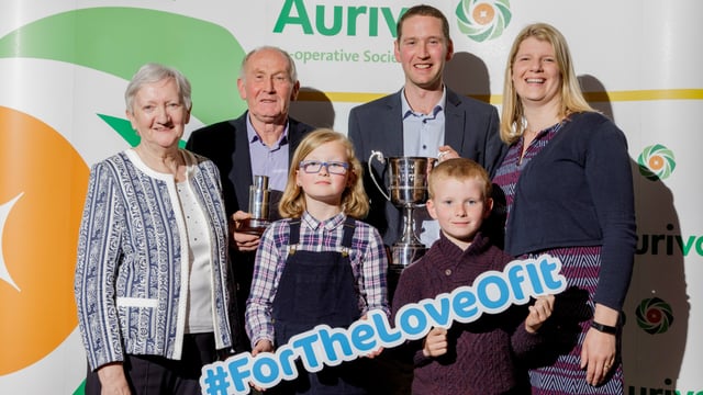 Roscommon farmers win top prize for milk quality at Aurivo awards