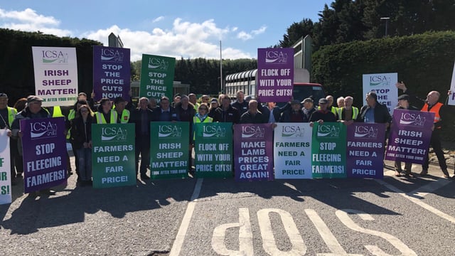 'You don't know where or when but we could strike again' - ICSA sheep protest