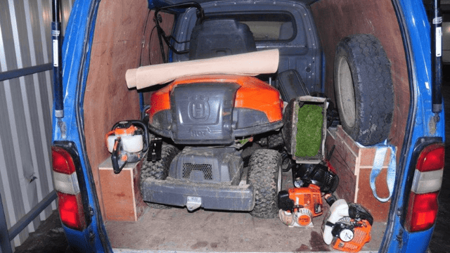 Stolen lawnmowers, strimmers and chainsaws recovered in Athy