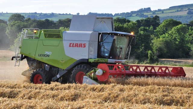 What's the top-selling combine harvester in Ireland this year?