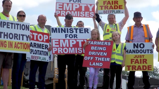 Video: Beef Plan protestors give views on limited dairy eligibility in BEAM