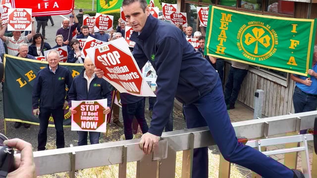 IFA protesters enter EU vet office in Meath