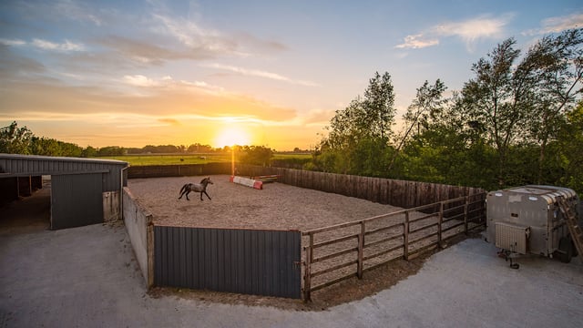 'Rare' residential property for sale with equine facilities and an American-style barn