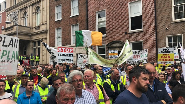 Watch: Farm bodies unite for Beef Plan protest in Dublin