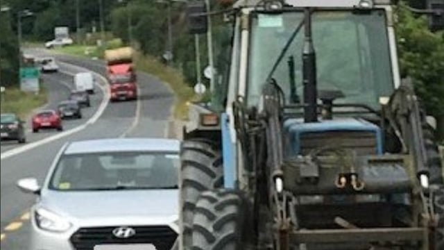 Oil leak puts tractor driver on 'slippery slope' with Gardaí