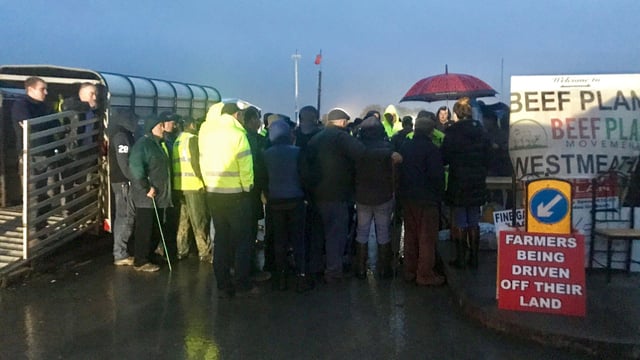Acts of a few 'wayward protesters' grinds Beef Plan rally to a halt - for now