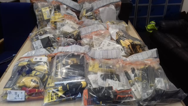 €6,000 worth of stolen tools recovered in car boot sale