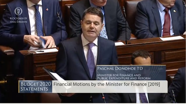 Budget 2020: €650 million for agriculture, enterprise and tourism in no-deal Brexit