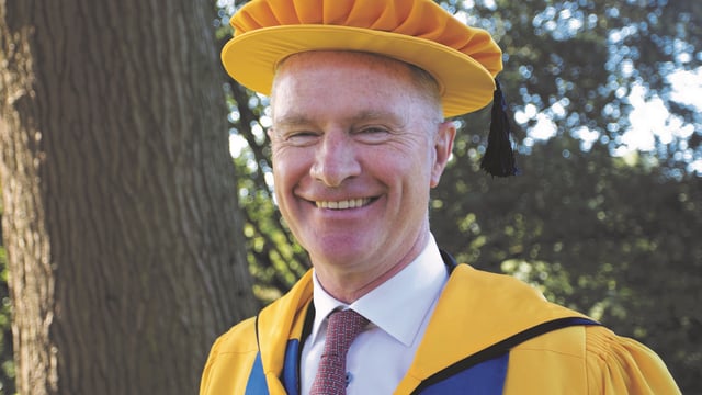 Devenish chairman receives honorary degree from Harper Adams University