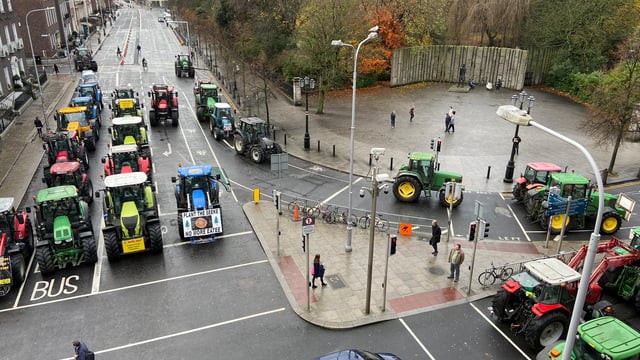 Tractors head for home as Dublin protest disbands