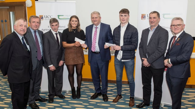 Dairygold awards 2 UCC students with bursaries