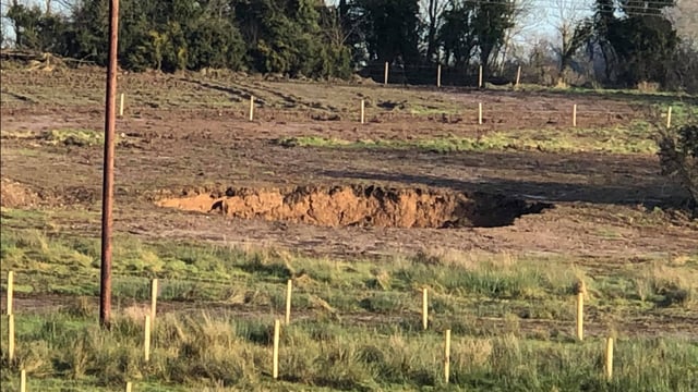 Concerns raised following land subsidence above old mine