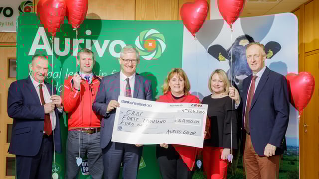 Aurivo raises €40,000 for heart and stroke charity