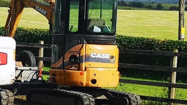 Mini digger and 2 trailers stolen from yard in Mayo