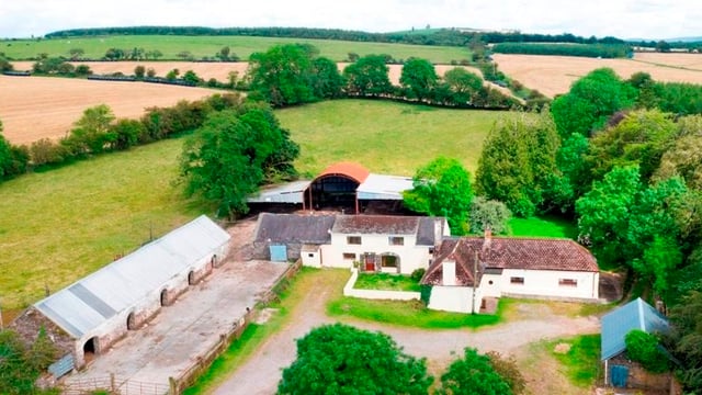 Price tag: €325,000 for farmland with unit 'capable of housing up to 100 cattle'