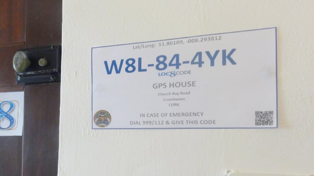 'Check your Eircode or Loc8 code and put it on a sign'