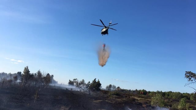 Irish Air Corps called in to help tackle bog fire in Laois