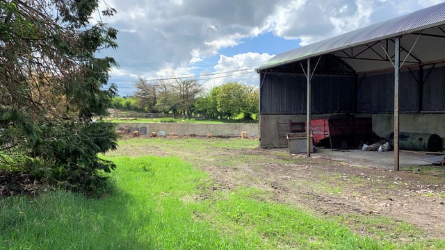 Residential roadside farm with river frontage for sale in 2 lots in Co. Galway
