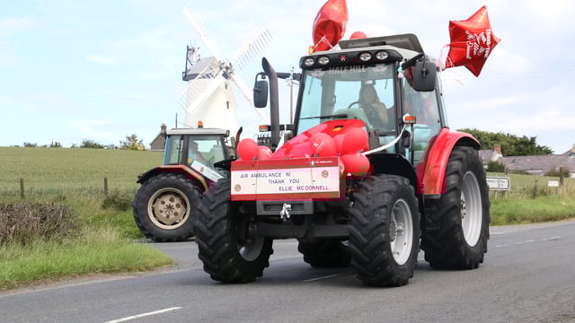 Post-lockdown tractor run raises £9,000 for Air Ambulance NI