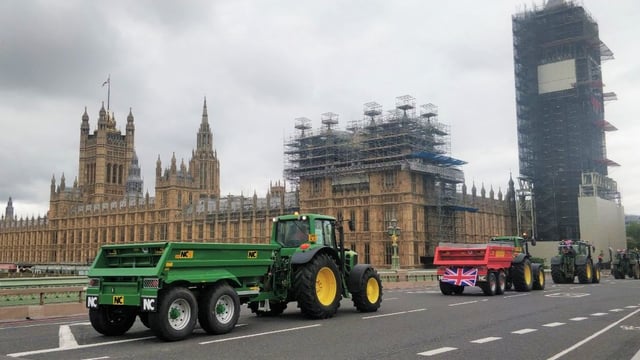 Tractor protesters take to London to 'Save British Farming'