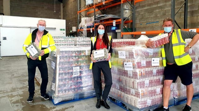 100 million meals redistributed to community groups across Ireland and the UK since 2013