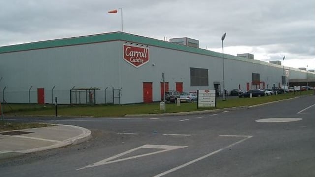 7 Covid-19 cases diagnosed at Carroll Cuisine in Tullamore