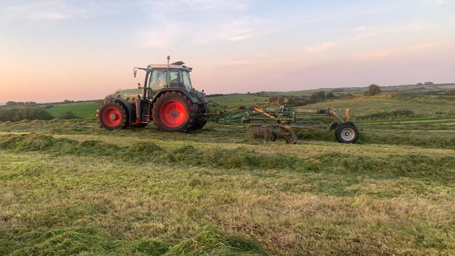 Harvesting the last of the winter fodder in Co. Mayo