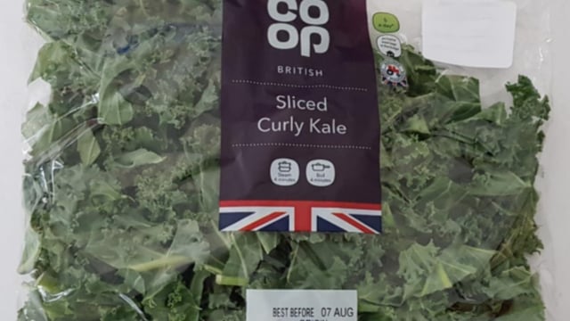 Packs of kale recalled...due to possible presence of thistle