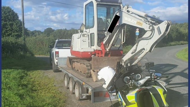 RPU Gardaí halt 'dangerous' mini digger in its tracks