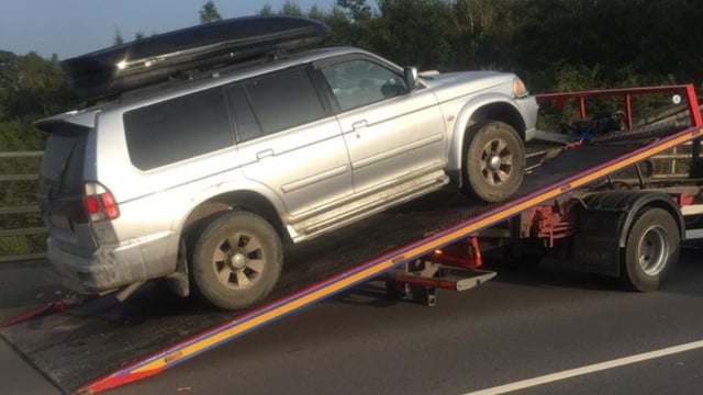4X4 seized by Gardaí in Kildare
