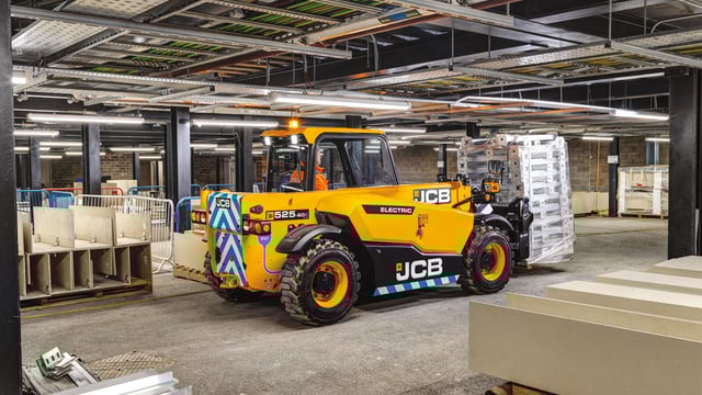 Pics: JCB unveils first ever 'zero-emission' electric Loadall