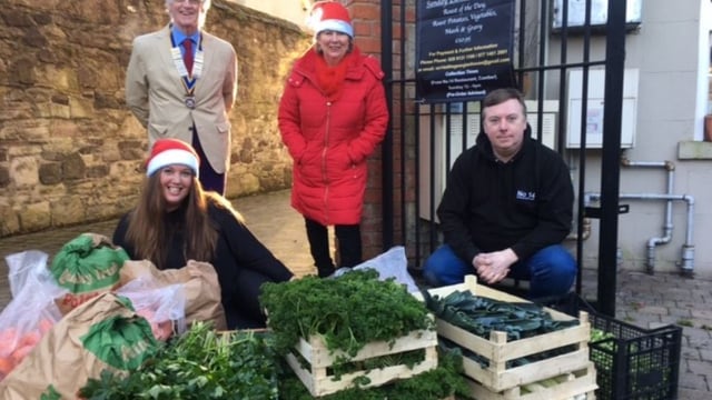 Agri-food businesses join forces to deliver 100 Christmas dinners to Co. Down town
